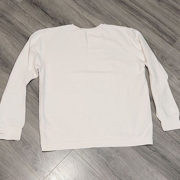 EUC Ivory Pressbox UMC Prembroke Ribbed Sweatshirt - Picture 7 of 7